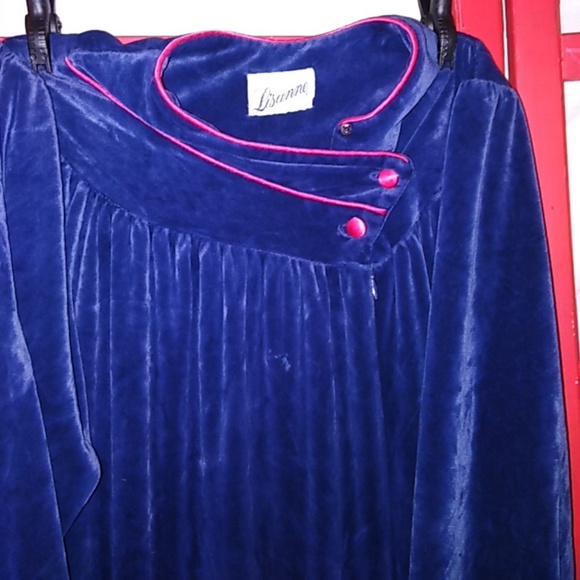 Vintage Lisanne velour robe - Picture 2 of 4